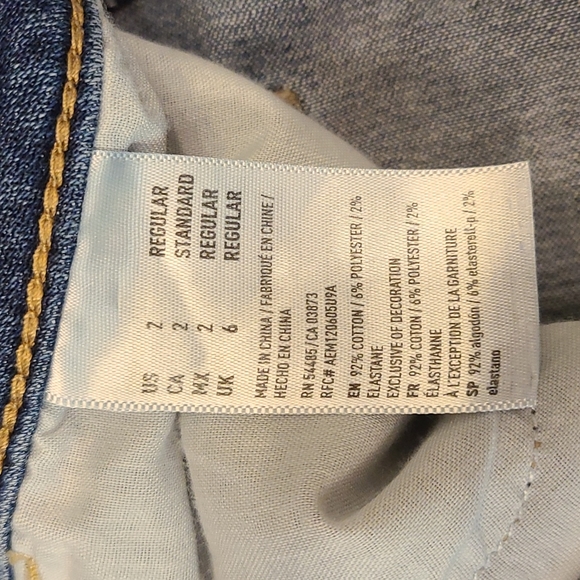 American Eagle Hi-Rise Jegging, Super Stretch-X, destroyed - Picture 13 of 15